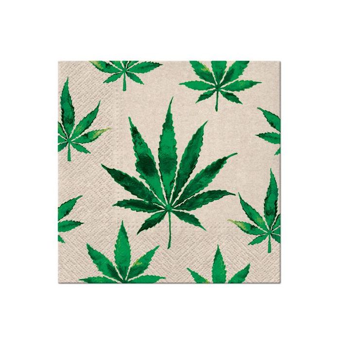 Decoupage-Servietten - Marihuana  - 1Stück — Bild 1