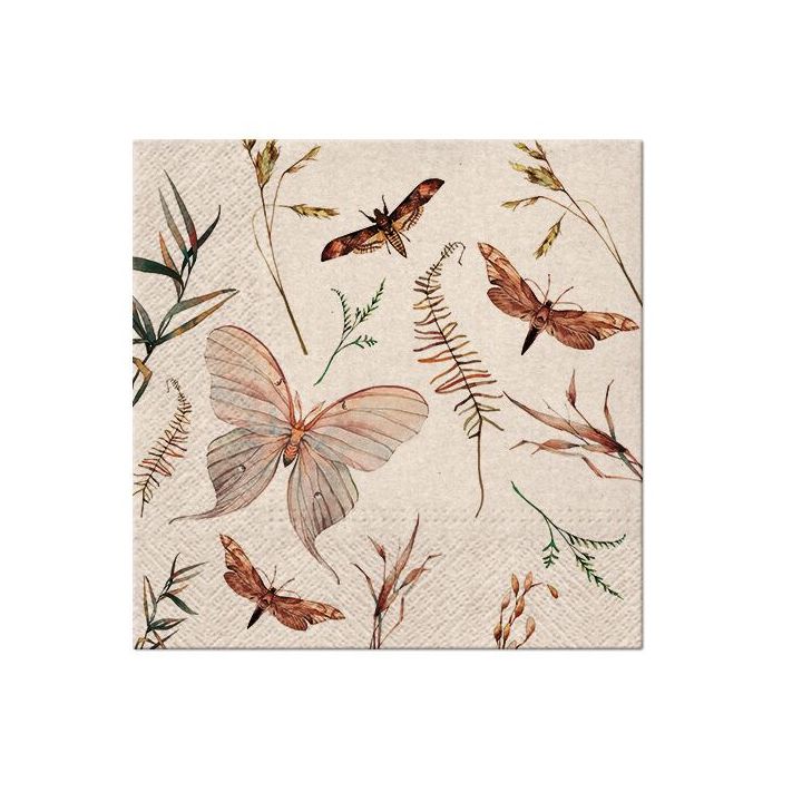 Decoupage-Servietten - Moths  - 1Stück — Bild 2