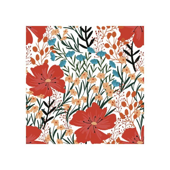 Decoupage-Servietten - Poppy and Wild Flowers  - 1Stück — Bild 1