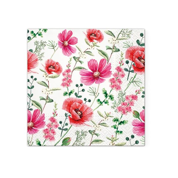 Decoupage-Servietten - Raspberry Flower  - 1Stück — Bild 2
