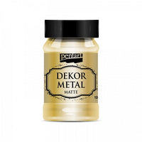 Pentart Dekofarbe 100 ml – Metallic matt – Oxford Blau