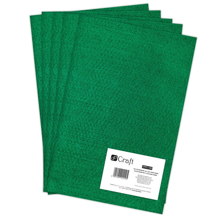 Dekorationsfilz 30 x 20 cm in verschiedenen Farben / 1 Stk. – dunkelgrün