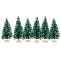 Dekorative Mini-Weihnachtsbäume 6 Stück — Bild 1