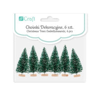 Dekorative Mini-Weihnachtsbäume 6 Stück — Bild 5