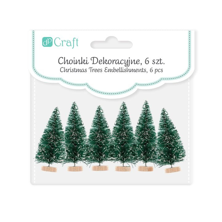 Dekorative Mini-Weihnachtsbäume 6 Stück — Bild 5