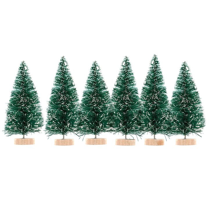 Dekorative Mini-Weihnachtsbäume 6 Stück — Bild 8