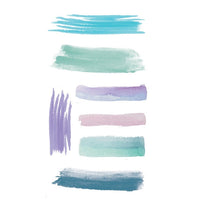 Dekorative PVC-Sticker | Aquarell-Formen, 31-tlg. — Bild 3