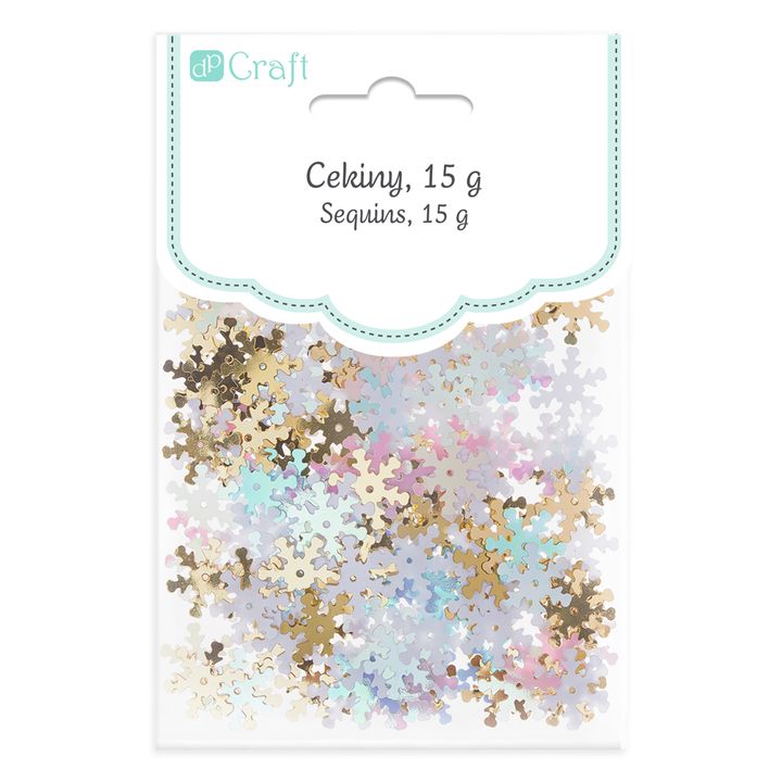 Dekorativer Glitter mit Loch | Schneeflocke 15 g — Bild 3