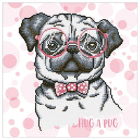 Diamond Painting Set - Mops 35 x 35 cm — Bild 2