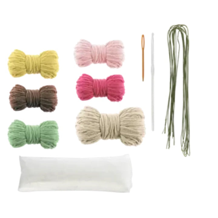 DIY Häkelset Blumentopf rosa Blumen — Bild 6