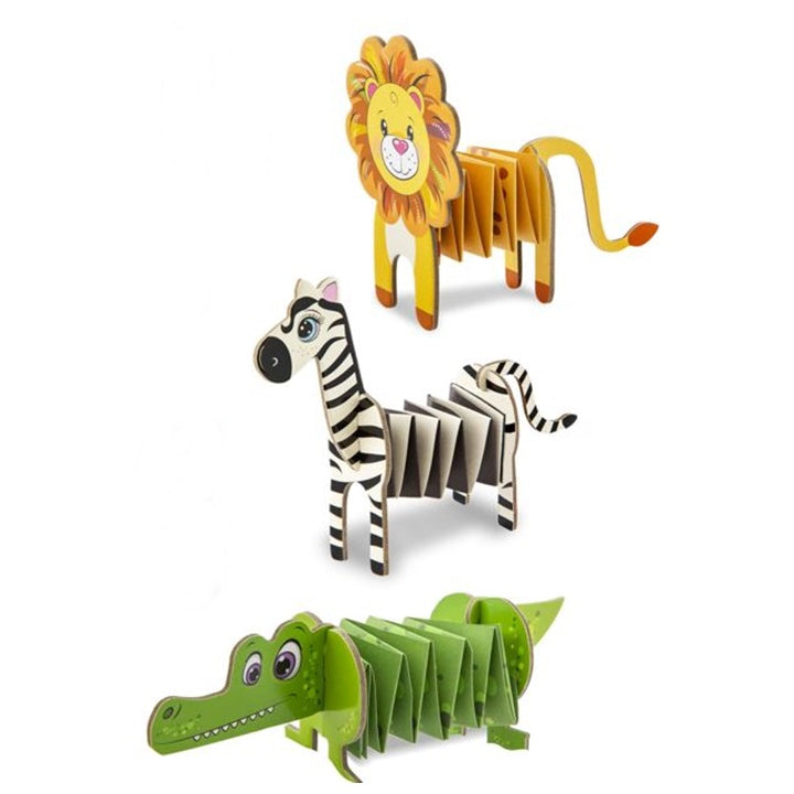DIY-Set mit Safari-Tieren aus Papier — Bild 1