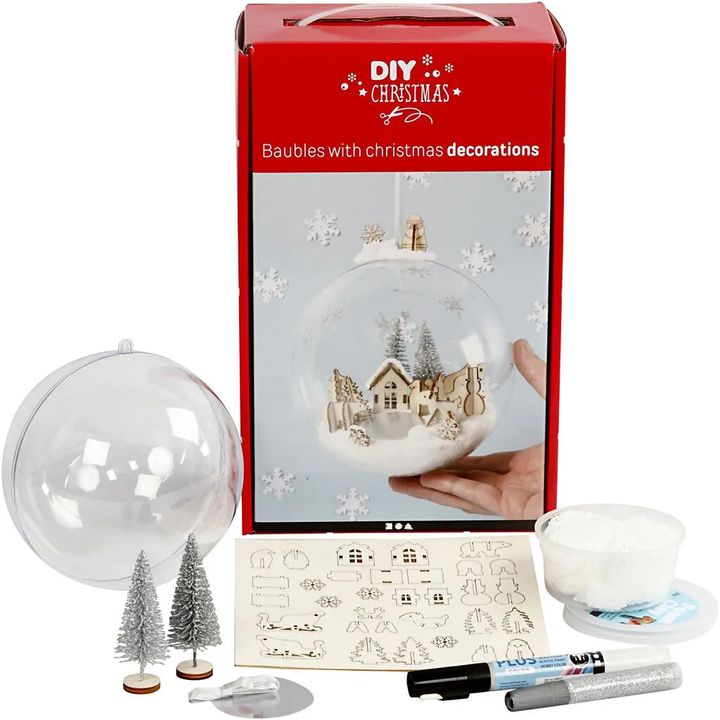 DIY Weihnachtskugel mit Dekoration — Bild 9