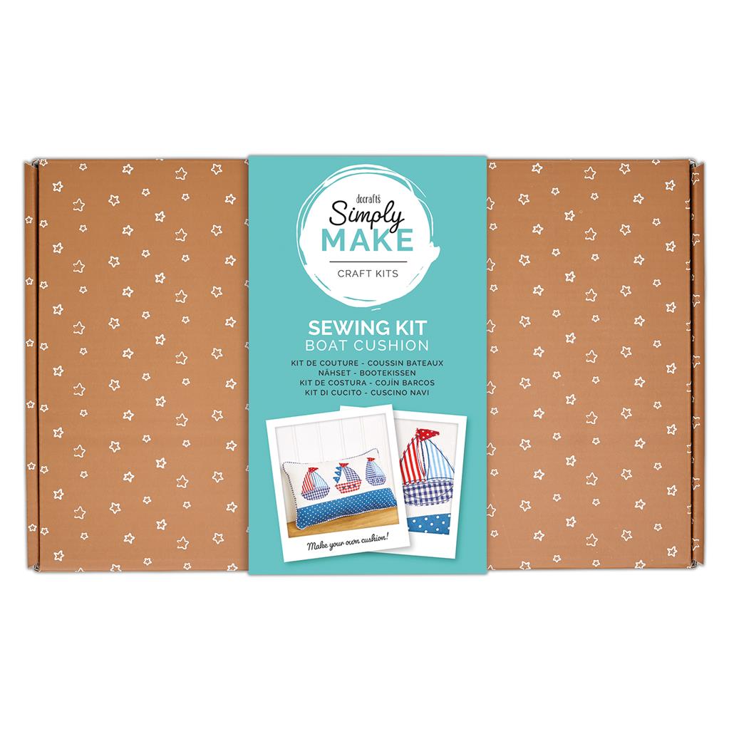 Docrafts Kreativset zum Kissen-Nähen mit Schiffsmotiv