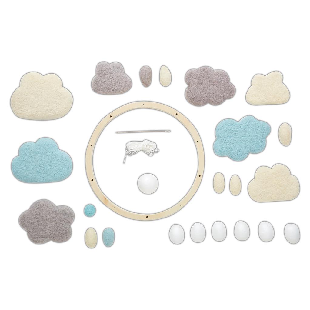 Docrafts Kreativset zum Filzen - blauer Traumfänger