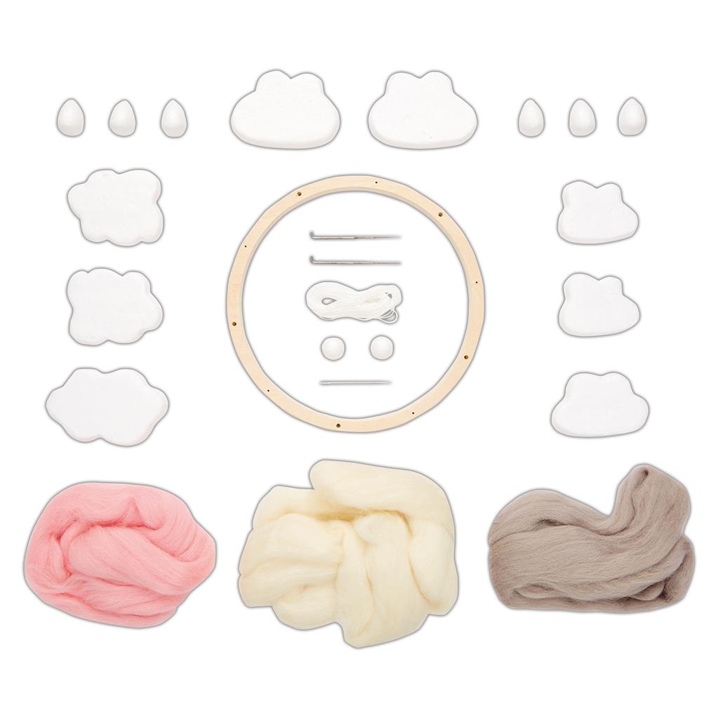 DOCRAFTS Filzset – Traumfänger in Rosa