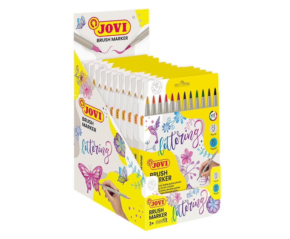 Doppelseitige Aquarellmarker JOVI Lettering / 12er-Set