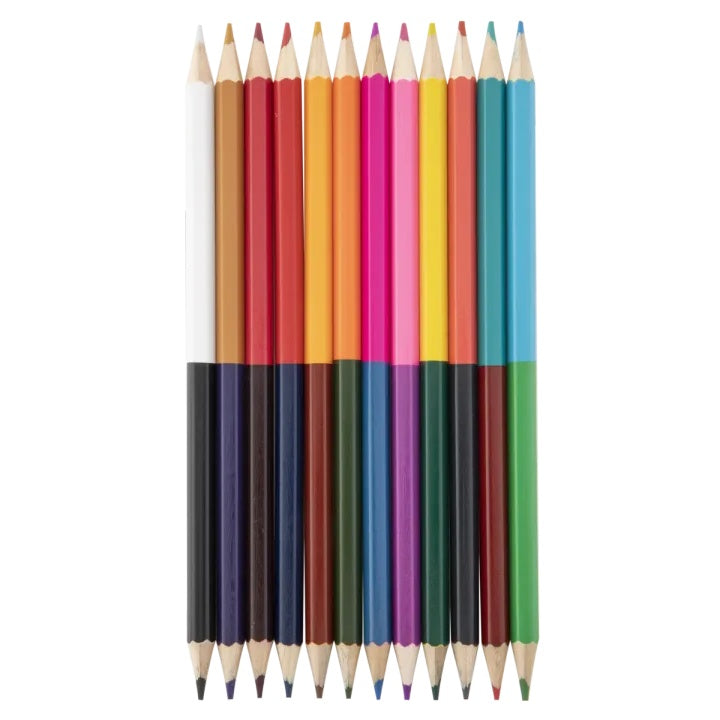 Doppelseitige Buntstifte 12x - 24 Farben — Bild 8