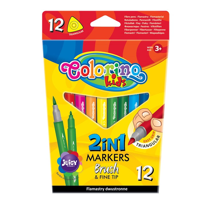 Doppelseitige Marker für Kinder Colorino 12 Stück — Bild 3