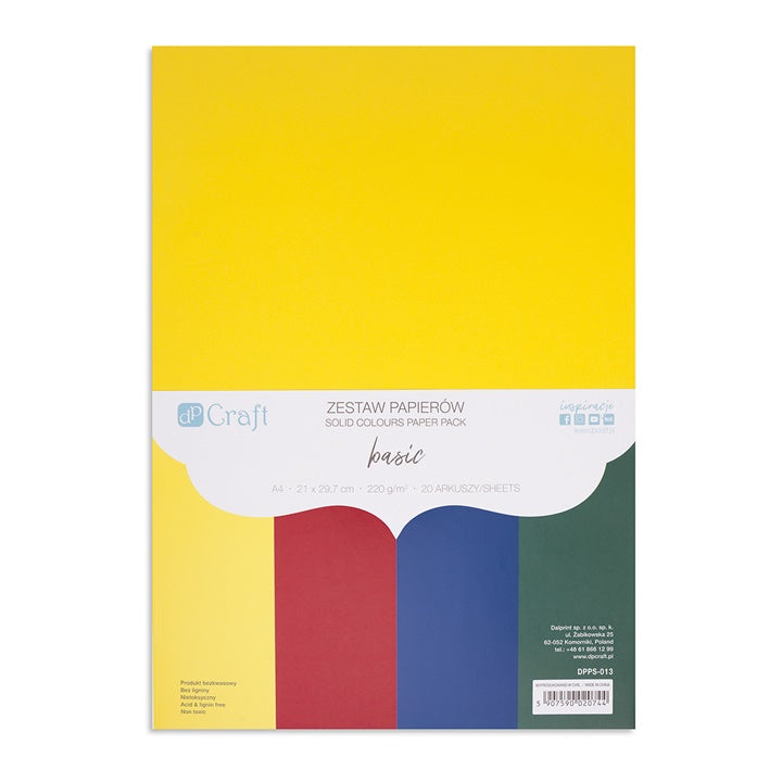DP Craft Buntpapier-Set - 20 Blatt | verschiedene Farbtöne — Bild 6