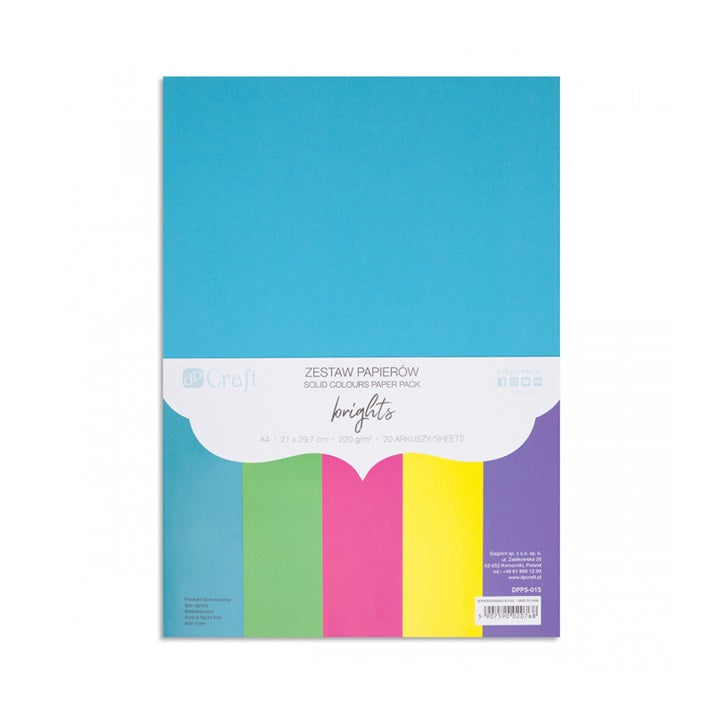 DP Craft Buntpapier-Set - 20 Blatt | verschiedene Farbtöne — Bild 8