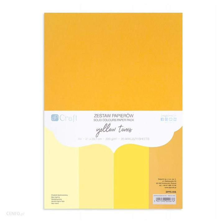 DP Craft Buntpapier-Set - 20 Blatt | verschiedene Farbtöne — Bild 13