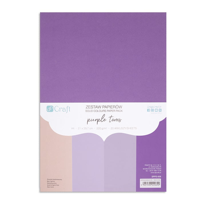 DP Craft Buntpapier-Set - 20 Blatt | verschiedene Farbtöne — Bild 2