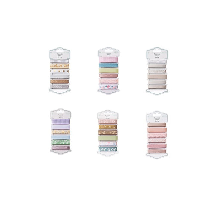 DP Craft Dekobänder-Set - 6 x 2 m | verschiedene Motive — Bild 1