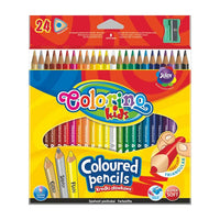 Dreieckige Colorino Buntstifte mit Spitzer, 24 Stück — Bild 1