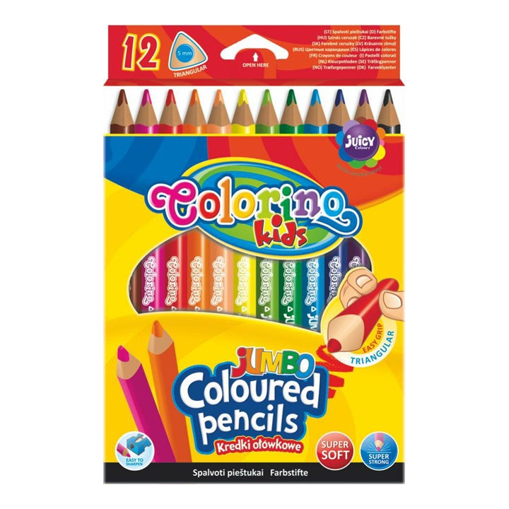 Dreieckige JUMBO Colorino-Kreiden 12 Stück — Bild 3