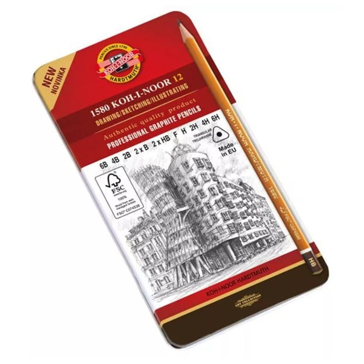 Dreikant-Graphitstiftset 1582 KOH-I-NOOR / 12 Stück — Bild 2