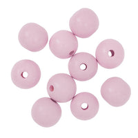 Holzperlen 2,5 cm – 10 Stk. – Violett