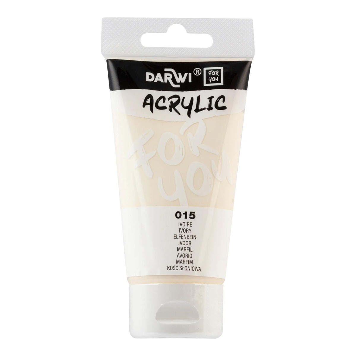 Acrylfarbe DARWI Acryl 75 ml – Elfenbein