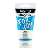 Acrylfarbe DARWI Acryl 75 ml – Hellblau leuchtend