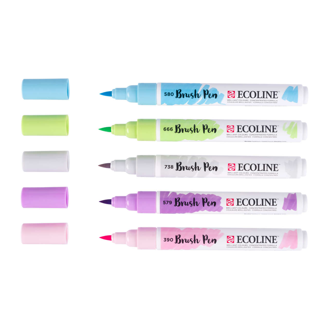 ROYAL TALENS Ecoline Aquarell-Pinselstift-Set PASTEL - 5 Stk.