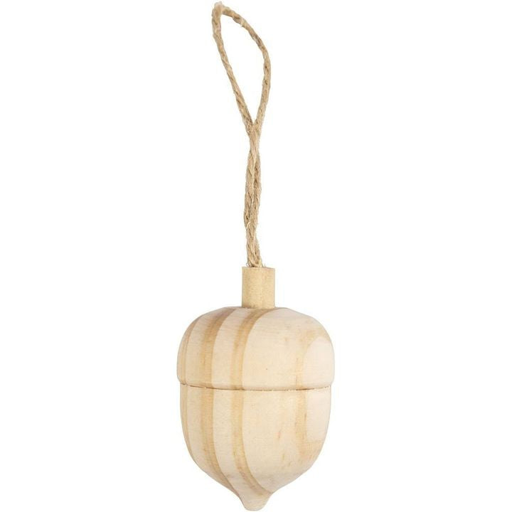 Eichel aus Holz zum Verzieren 4 cm — Bild 2
