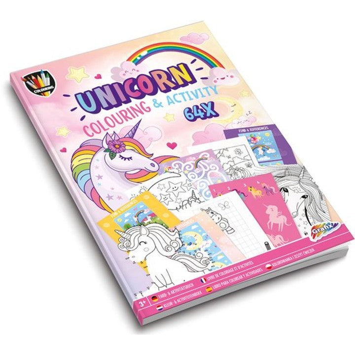 Einhorn Mal- &amp; Activitybuch A4 64 Seiten von GRAFIX — Bild 5