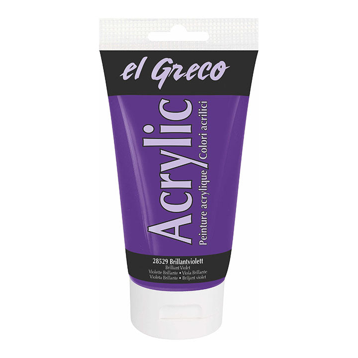 El Greco Acrylfarbe 150 ml – Brilliant Violett