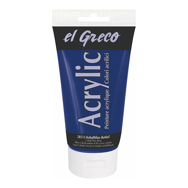 El Greco Acrylfarbe 150 ml – dunkel Kobalt Blau