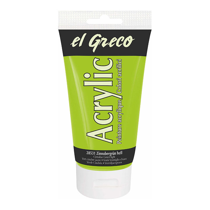El Greco Acrylfarbe 150 ml – hell Zinnober Grün