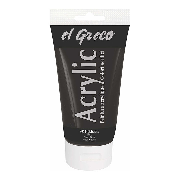 El Greco Acrylfarbe 150 ml – schwarz