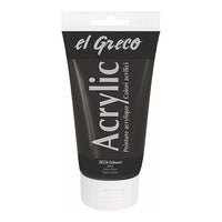 El Greco Acrylfarbe 150 ml – schwarz