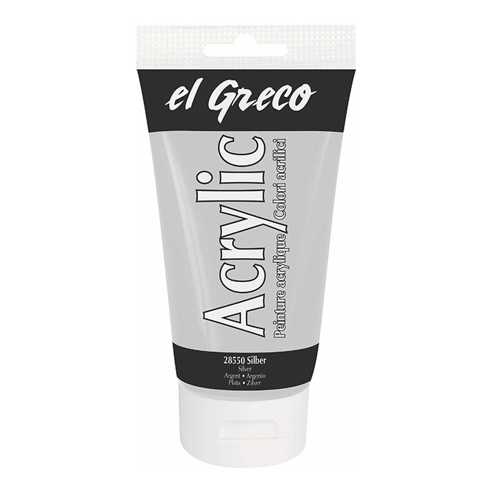 El Greco Acrylfarbe 150 ml – Silber