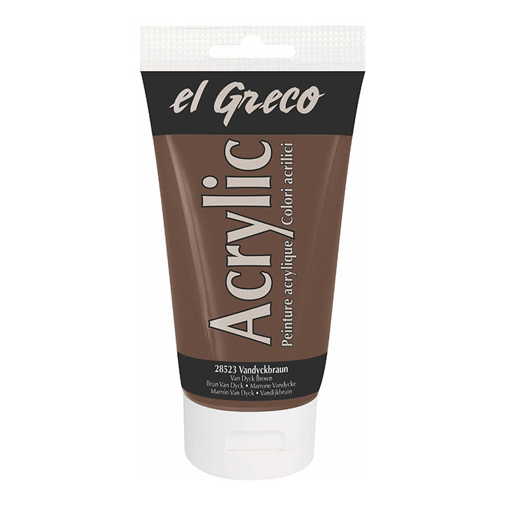 El Greco Acrylfarbe 150 ml – Vandyke Braun