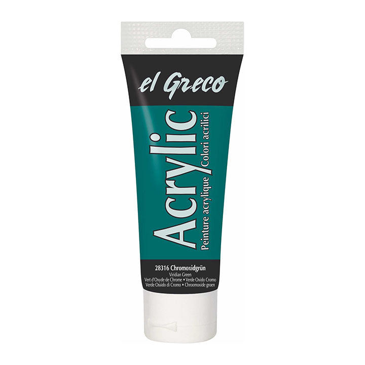 El Greco Acrylfarbe 75 ml | verschiedene Farben - Viridiangrün