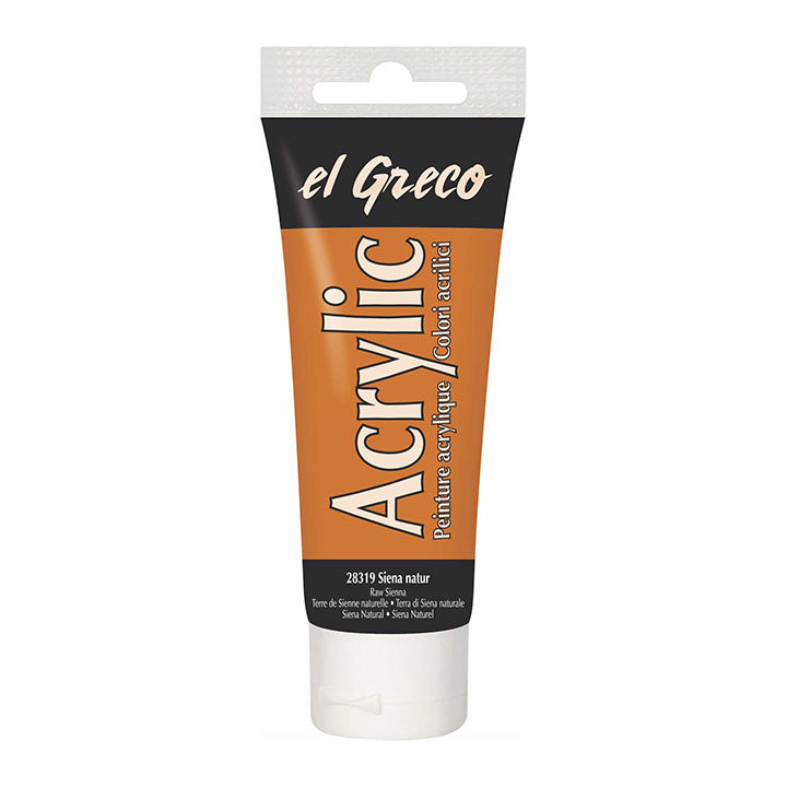 El Greco Acrylfarbe 75 ml | verschiedene Farben - Siena natur
