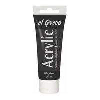 El Greco Acrylfarbe 75 ml | verschiedene Farben - Schwarz