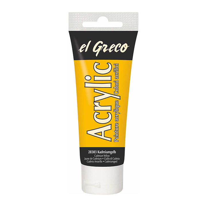 El Greco Acrylfarbe 75 ml | verschiedene Farben - Cadmiumgelb