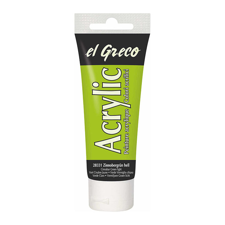 El Greco Acrylfarbe 75 ml | verschiedene Farben - Zinnobergrün hell