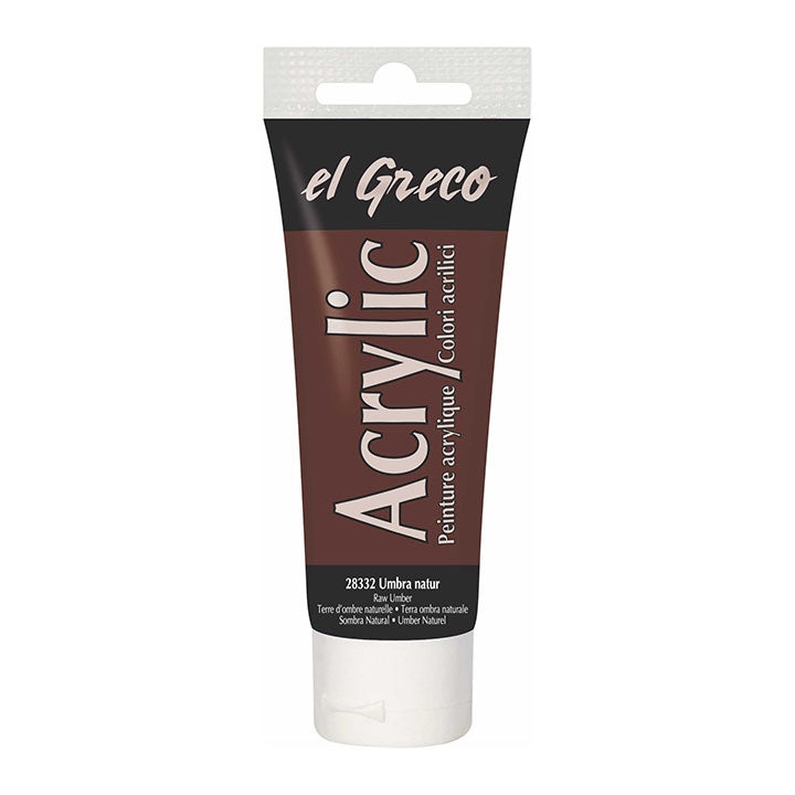El Greco Acrylfarbe 75 ml | verschiedene Farben - Umbra natur