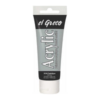 El Greco Acrylfarbe 75 ml | verschiedene Farben - Dunkelgrau